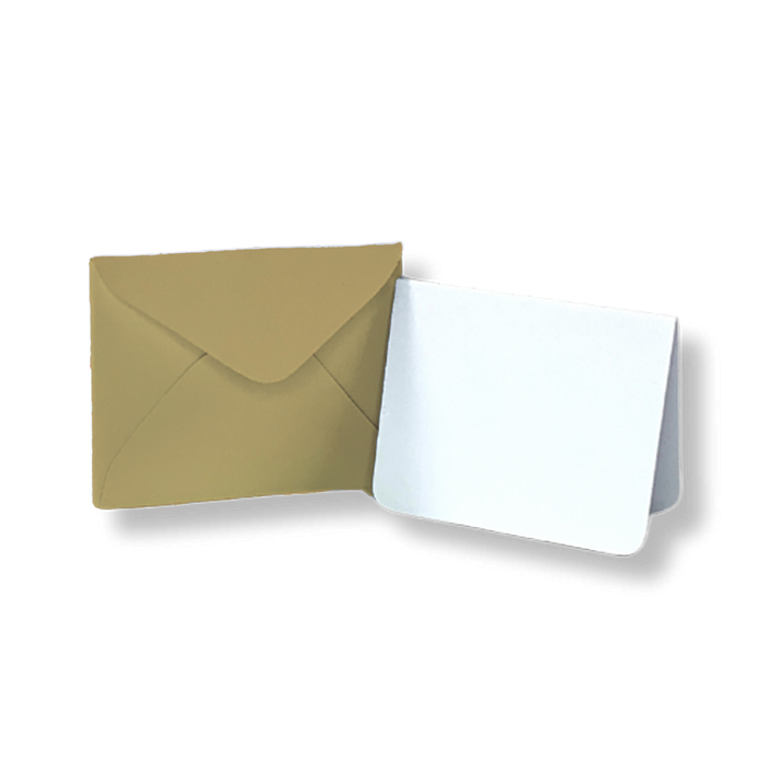 Kraft Mini Envelope & Note - Set of 10